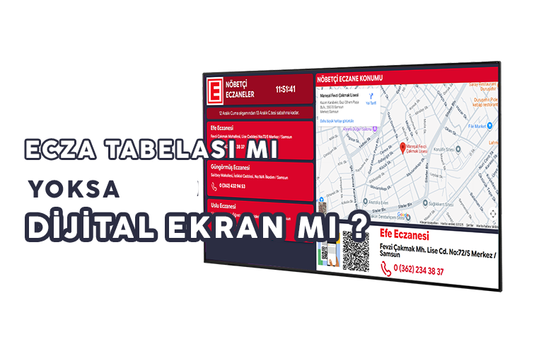 Nöbetçi Eczane Tabelası mı Dijital Ekran mı?