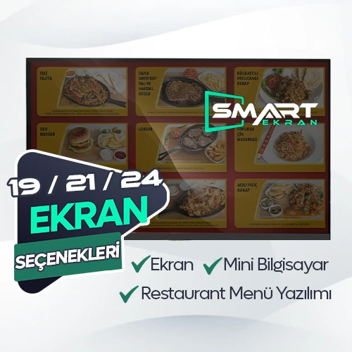 Restoran Menü Bilgi Ekranı